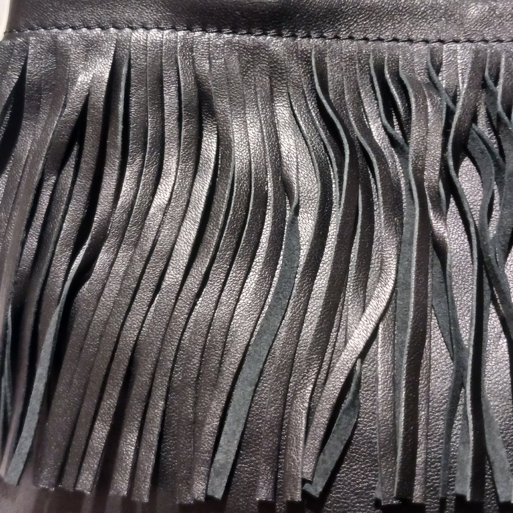 DANIER Fringe Leather Satchel Bag - Picture 11 of 12